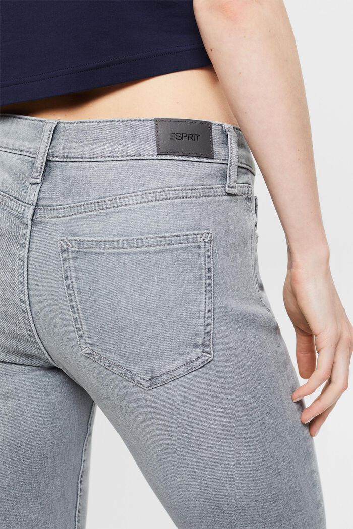 Jeans mid-rise slim fit, GREY LIGHT WASHED, detail image number 2