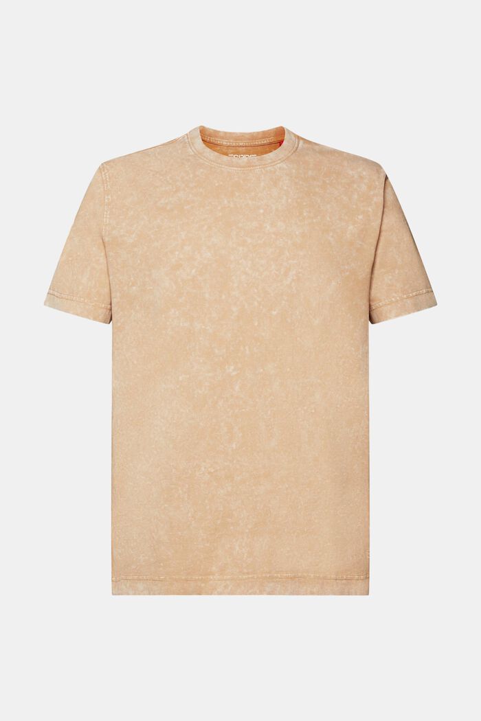 Camiseta lavada a la piedra. 100% algodón, BEIGE, detail image number 5