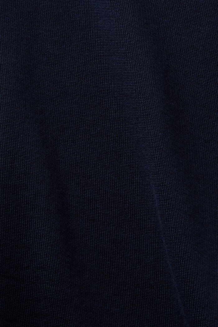 Jersey de lana con manga corta, NAVY, detail image number 5