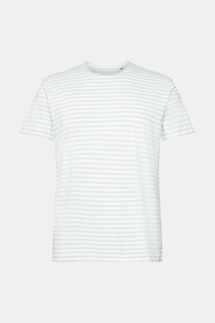 Camiseta de punto con estampado de rayas, LIGHT AQUA GREEN, detail image number 2