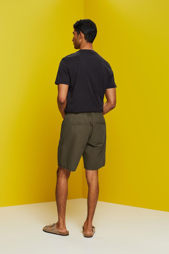 Shorts con cordón, KHAKI GREEN, detail image number 3