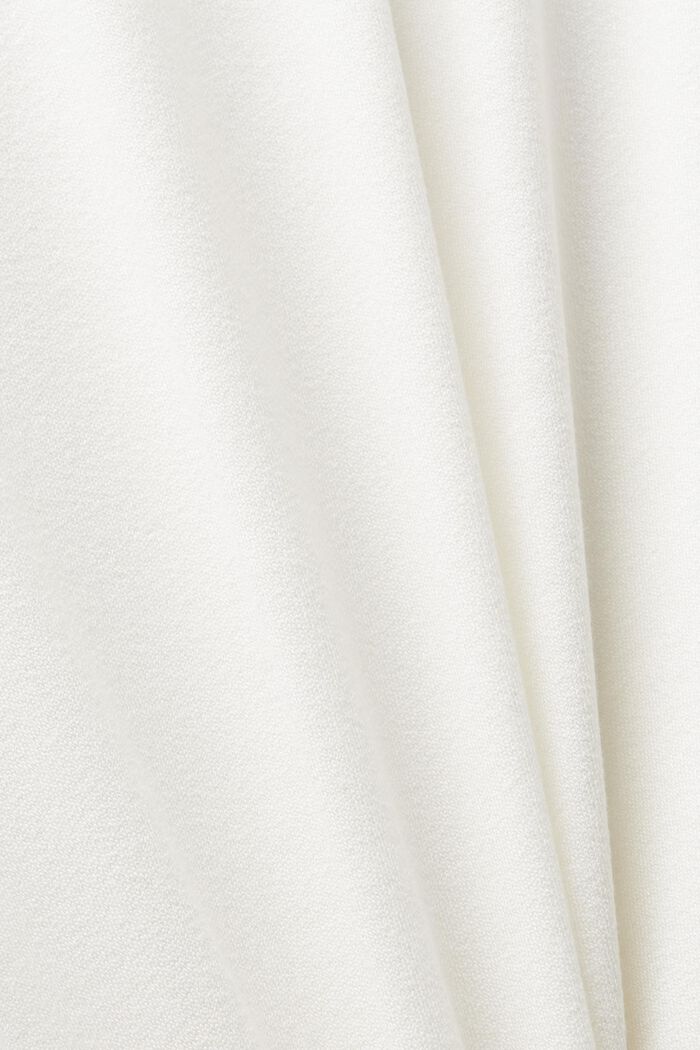 Camiseta de manga larga con diseño fruncido, LENZING™ ECOVERO™, OFF WHITE, detail image number 6
