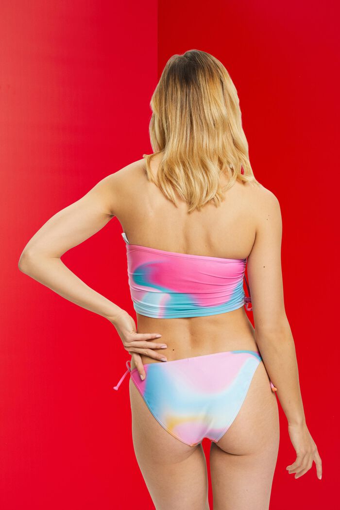 Braguita de bikini estilo minibraguita tie dye, PINK, detail image number 2