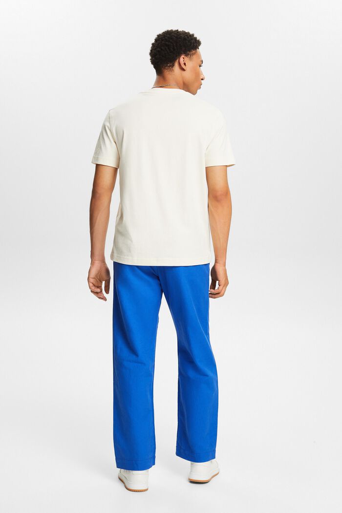 Pantalón Straight en lino y algodón, BRIGHT BLUE, detail image number 2