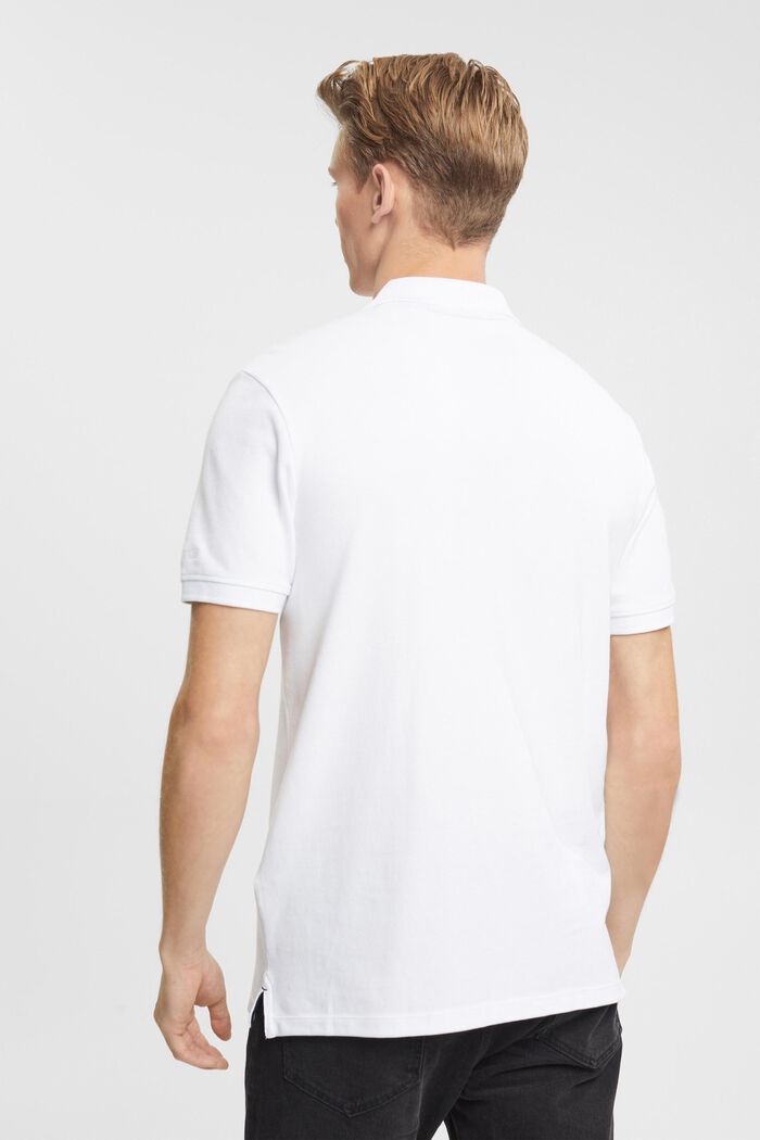 Polo slim fit, WHITE, detail image number 3
