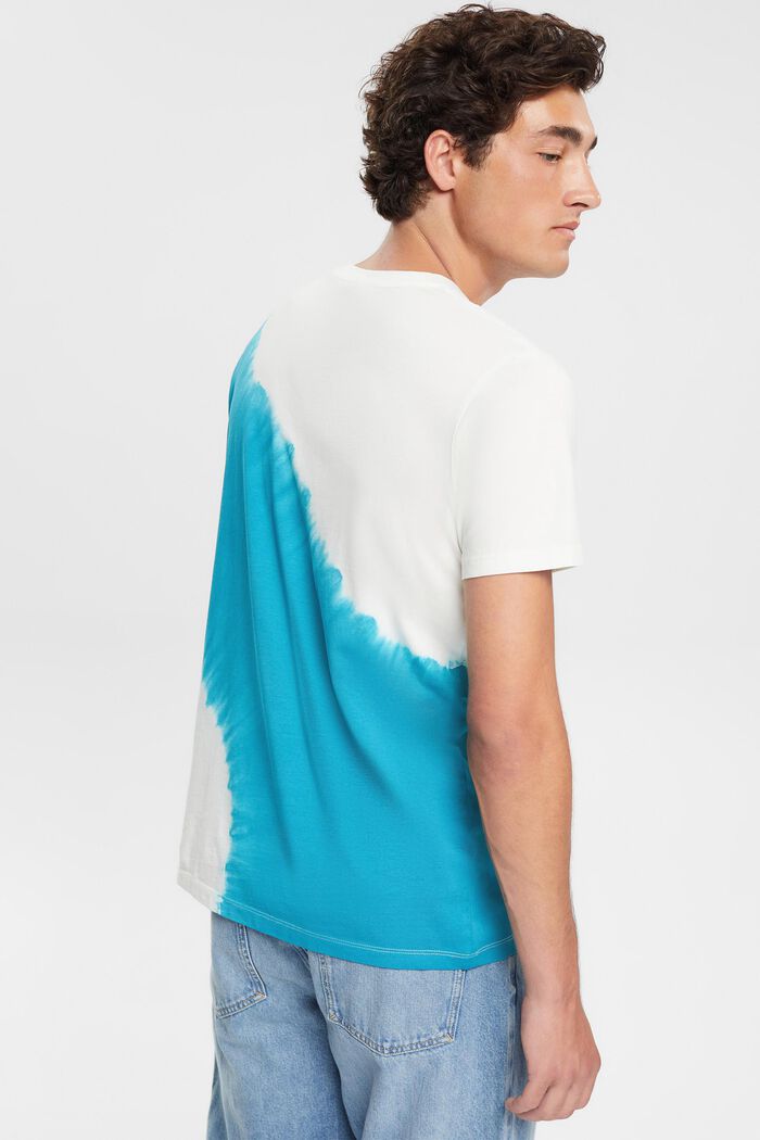Camiseta de jersey con teñido batik, TEAL BLUE, detail image number 3