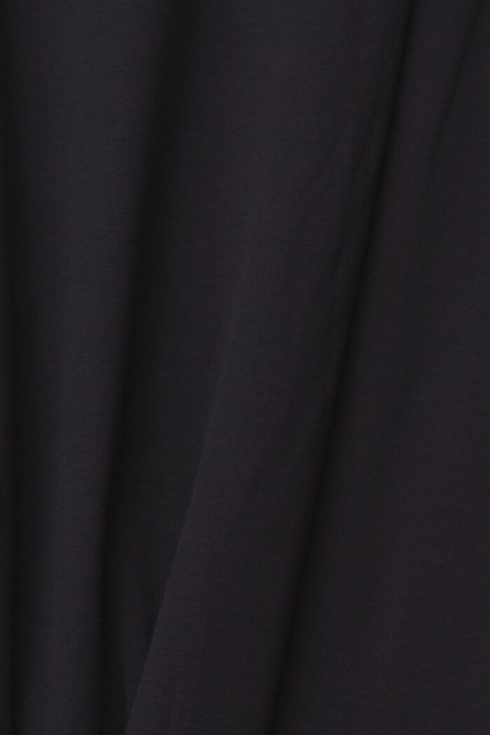 Camiseta de manga larga con logotipo de strass CURVY, BLACK, detail image number 1