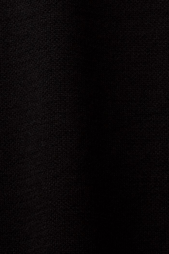 Minivestido sin mangas en mezcla de lana, BLACK, detail image number 5