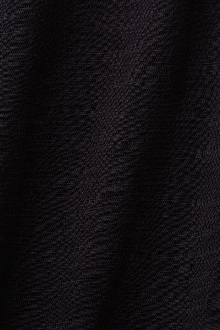 Pantalón cullotte de tejido jersey, 100% algodón, BLACK, detail image number 5