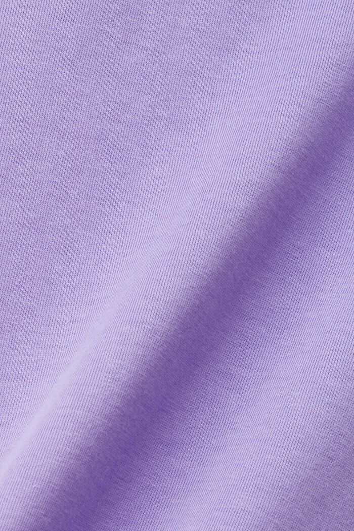 Camiseta de algodón con estampado, PURPLE, detail image number 5