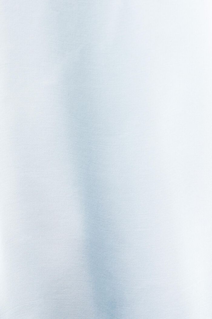 Blusa de satén con cuello alto, LIGHT BLUE, detail image number 4