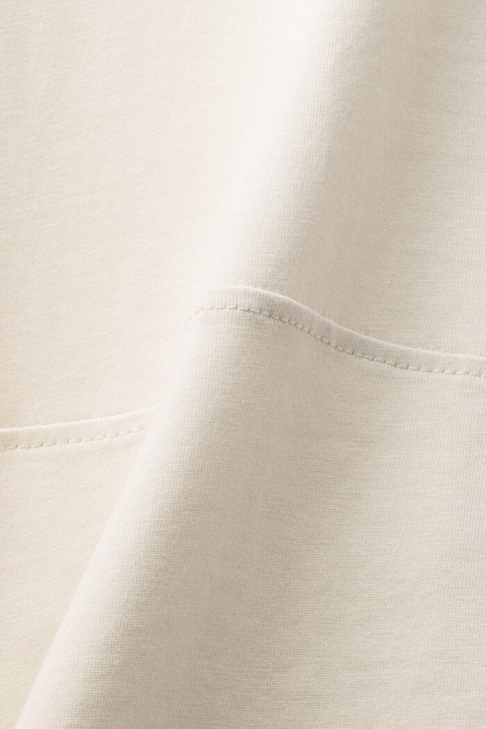 Camiseta de manga larga en algodón ecológico, LIGHT BEIGE, detail image number 5