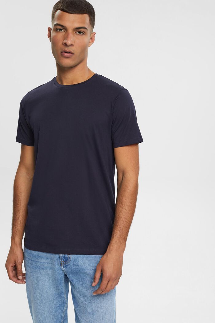 Camiseta de tejido jersey, 100% algodón, NAVY, detail image number 1