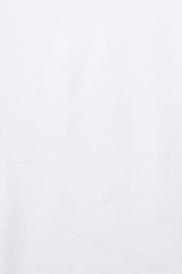 Camiseta de manga larga en algodón ecológico con logotipo, WHITE, detail image number 5