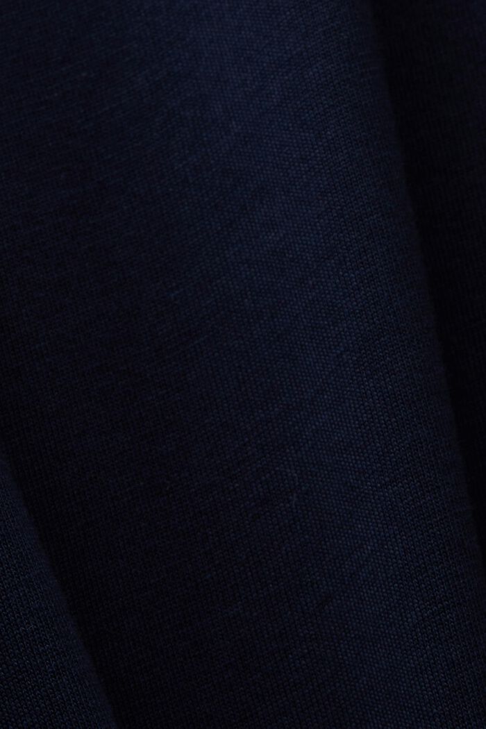 CURVY Camiseta de estampado pequeño, 100% algodón, NAVY, detail image number 4