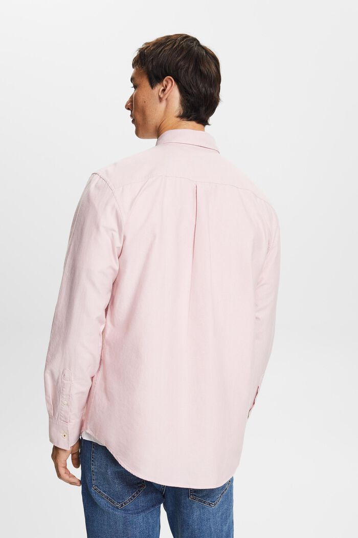 Camisa de cuello abotonado en popelina de algodón, OLD PINK, detail image number 3