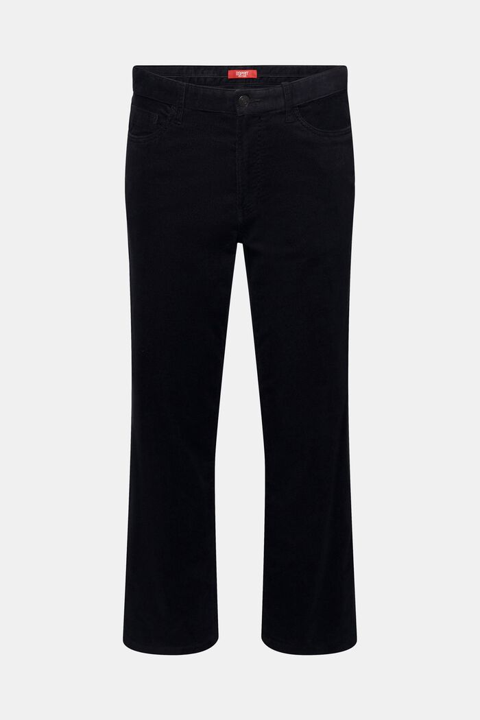 Pantalón de pana de corte recto, BLACK, detail image number 7