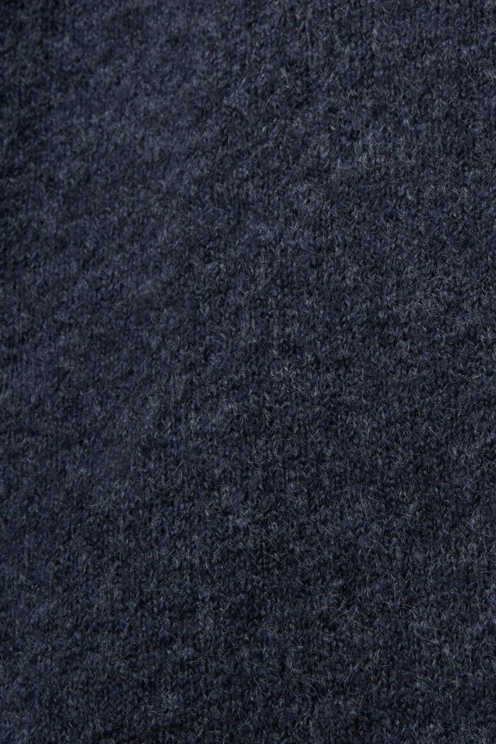 Jersey de cuello alto, NAVY BLUE, detail image number 5