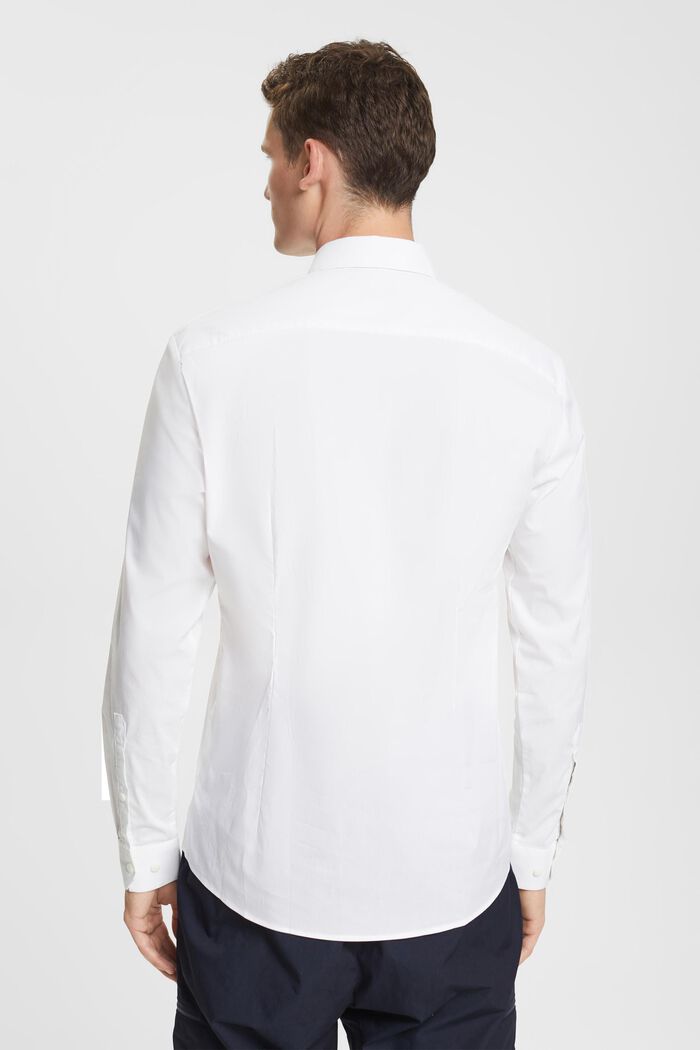 Camisa de corte ajustado, WHITE, detail image number 4