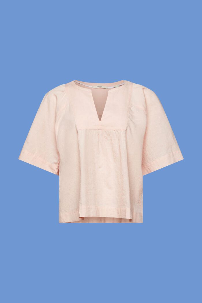 Blusa de plumeti de algodón, PASTEL PINK, detail image number 6