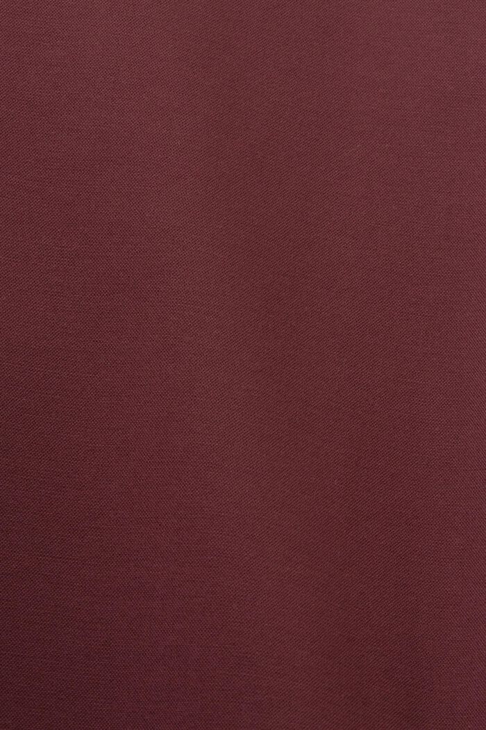 Pantalón de traje de tejido jersey de piqué, BORDEAUX RED, detail image number 4