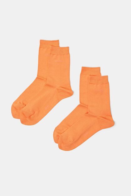 Pack de 2 pares de calcetines de punto, en algodón ecológico