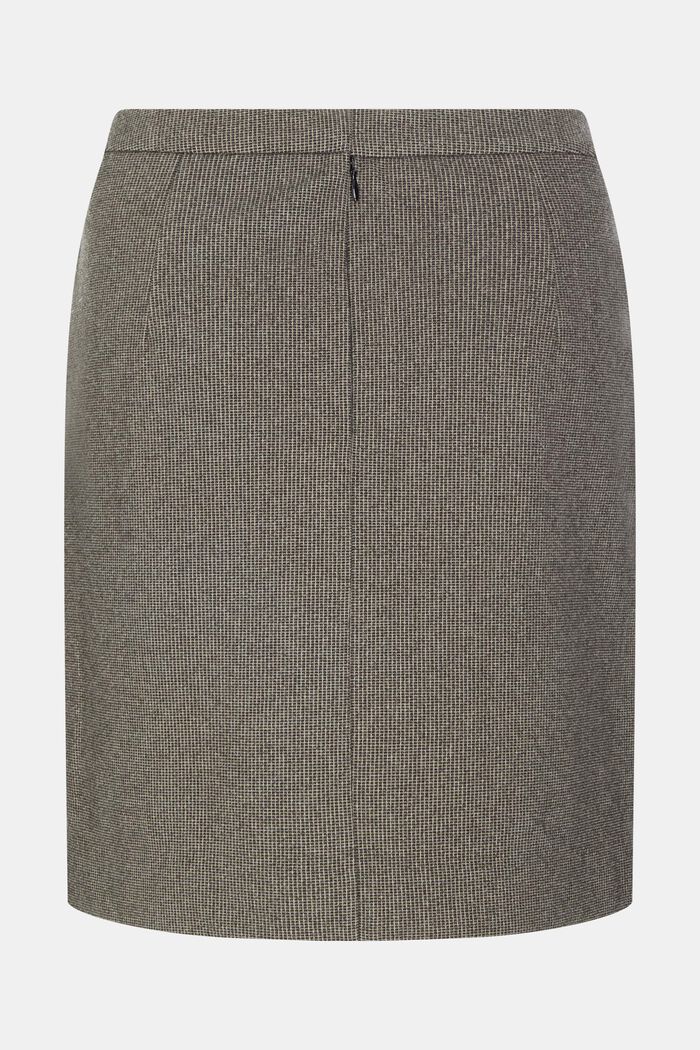 Minifalda con diseño entretejido en dos colores, GUN METAL, detail image number 6