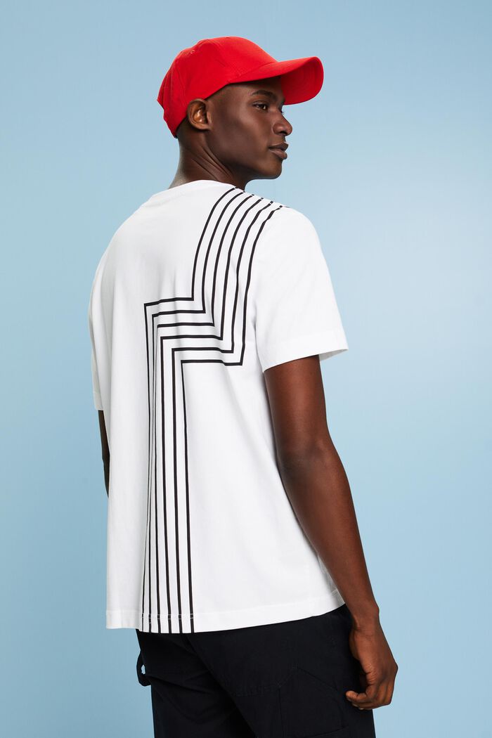 Camiseta estampada de algodón pima, WHITE, detail image number 2