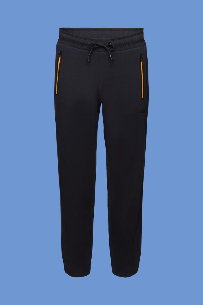 Pantalón deportivo con cremallera en contraste, BLACK, detail image number 5