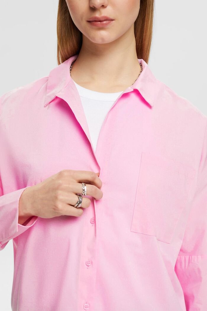 Blusa de popelina, LIGHT PINK, detail image number 2