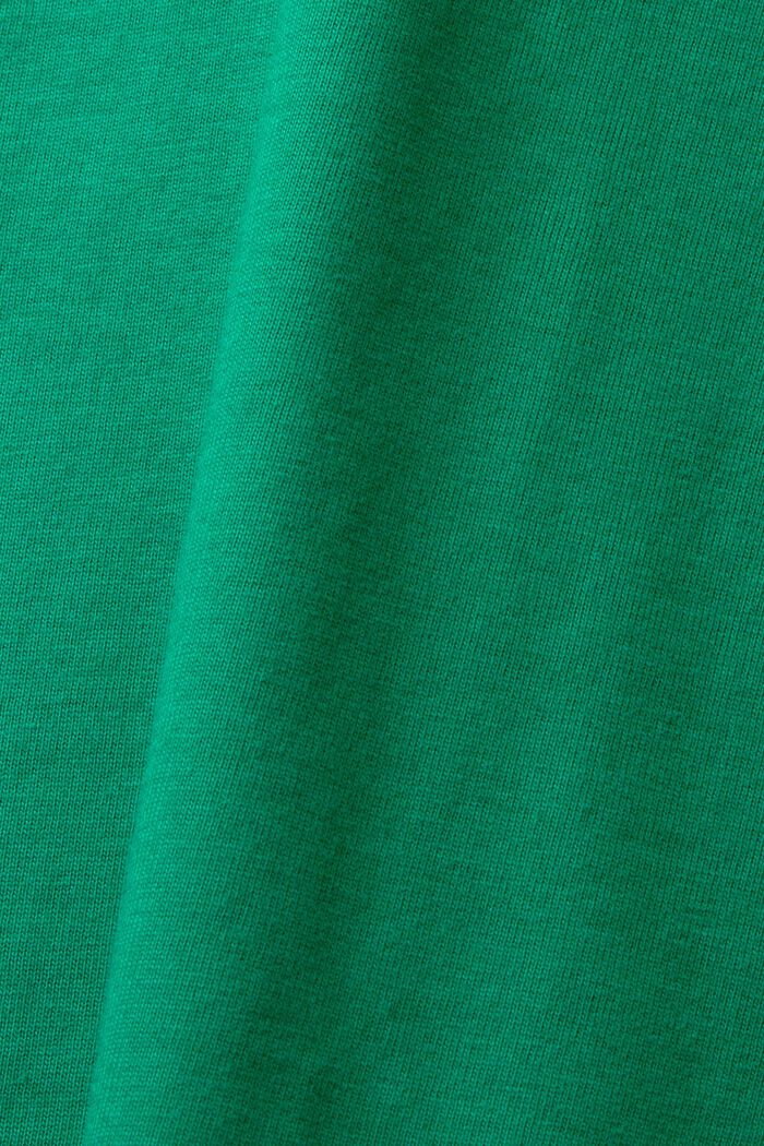 Camiseta de algodón con logotipo estampado, DARK GREEN, detail image number 5