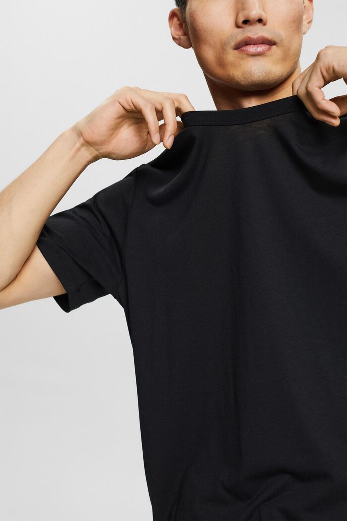 Con TENCEL™: camiseta oversize, BLACK, detail image number 1