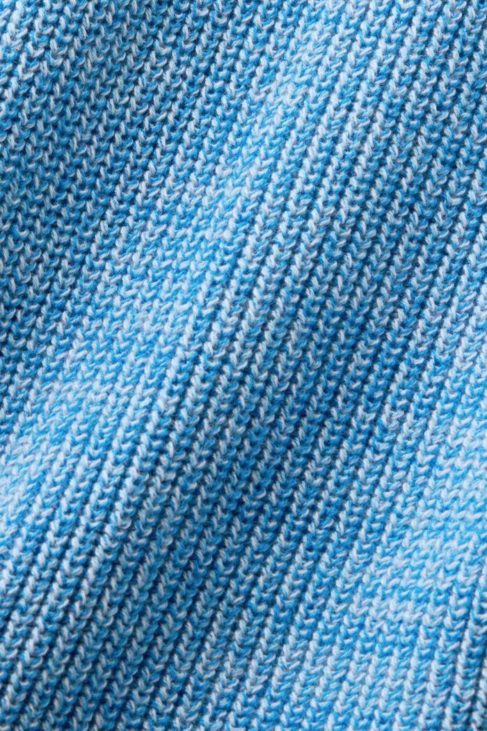 Cárdigan de punto jaspeado con cremallera, PASTEL BLUE, detail image number 5