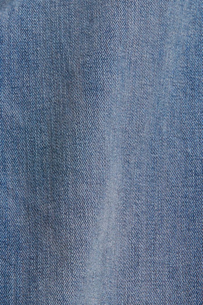 Vaqueros elásticos con rayas entretejidas, BLUE MEDIUM WASHED, detail image number 4