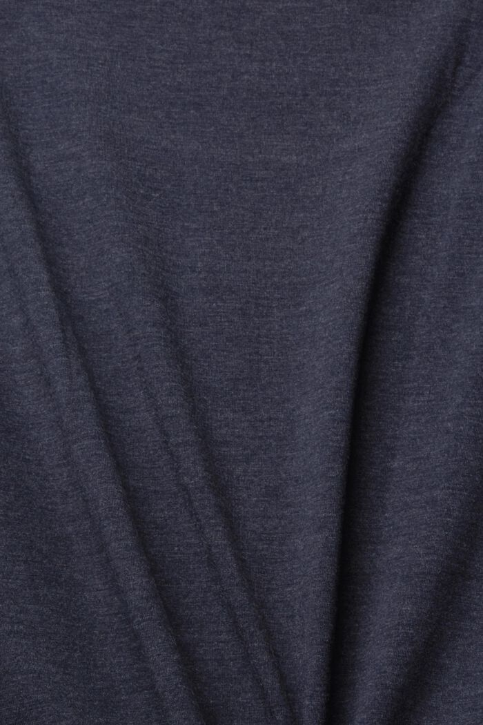 Camiseta con bolsillo en el pecho realizada en mezcla de algodón, NAVY, detail image number 4