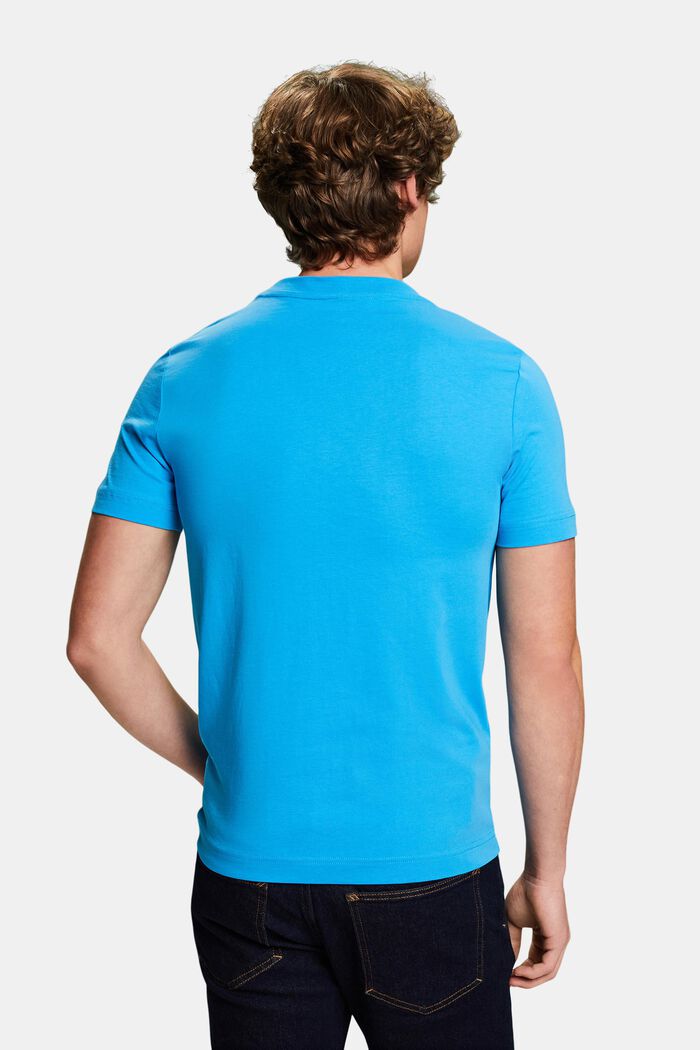 Camiseta en jersey de algodón con logotipo, BLUE, detail image number 3
