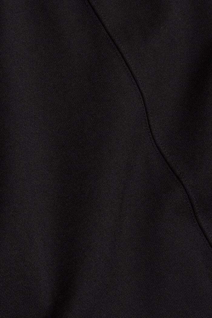 Vestido de punto con cinturón cosido, BLACK, detail image number 4