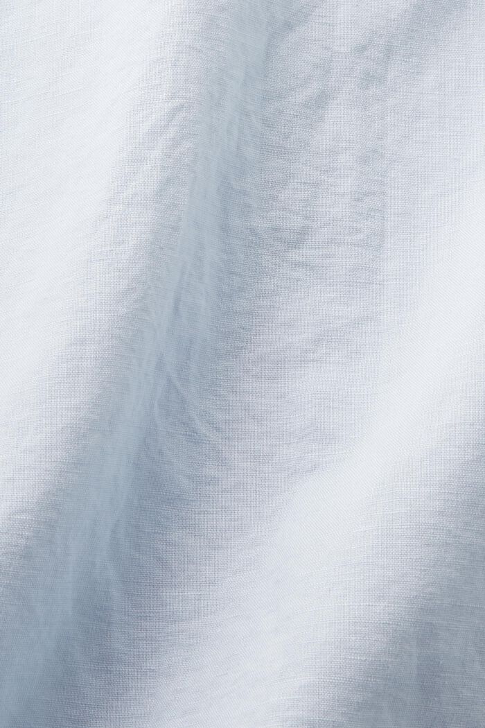 Camisa de manga corta en lino y algodón, LIGHT BLUE, detail image number 5