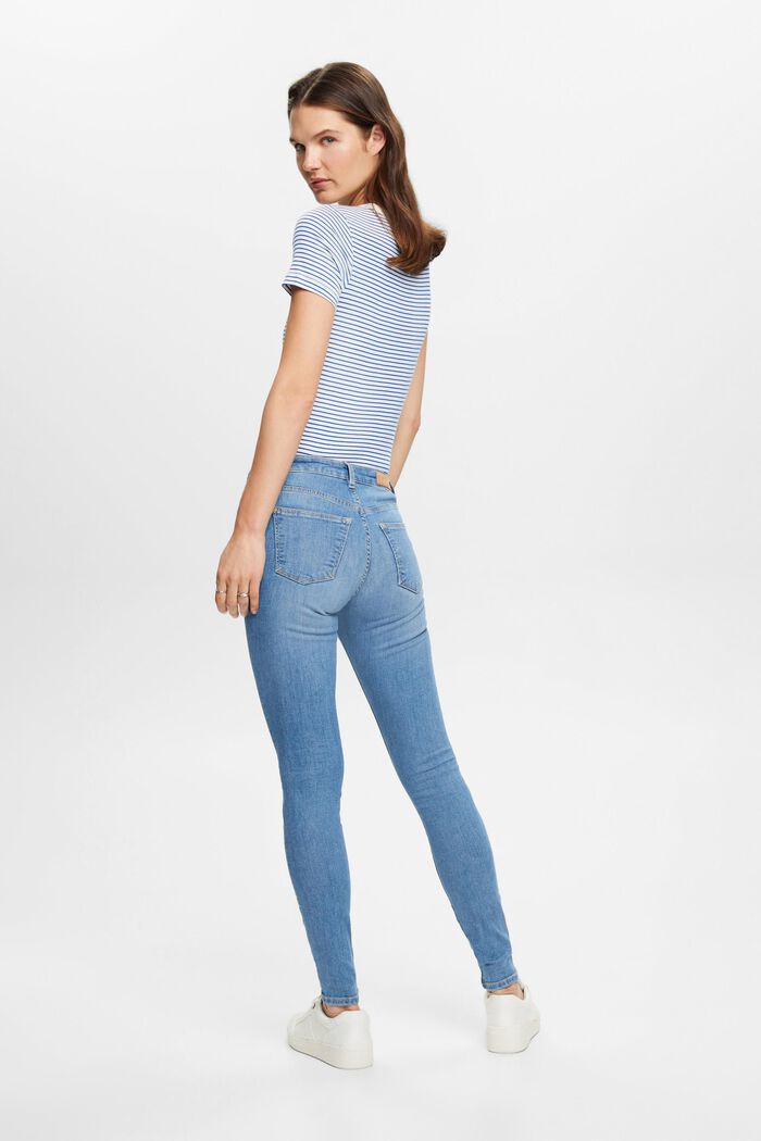 Jeans skinny de algodón sostenible, BLUE LIGHT WASHED, detail image number 3