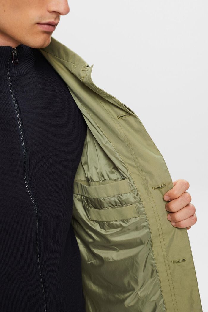 Reciclado: chaqueta mac ligera, OLIVE, detail image number 2