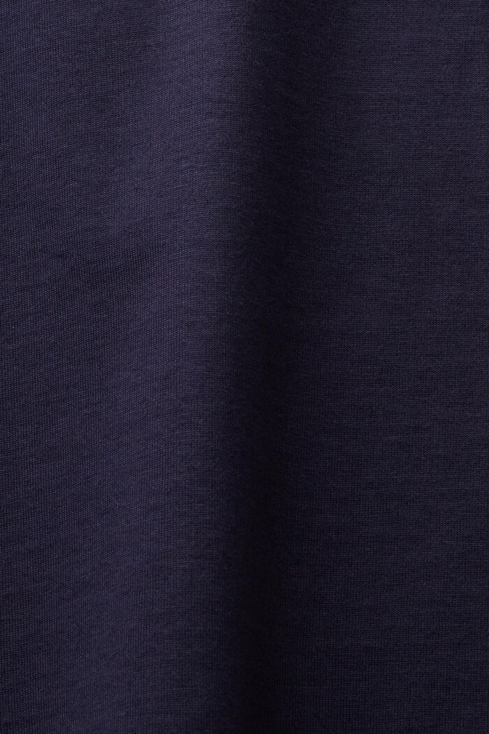 Camiseta de algodón pima con cuello redondo, NAVY, detail image number 4