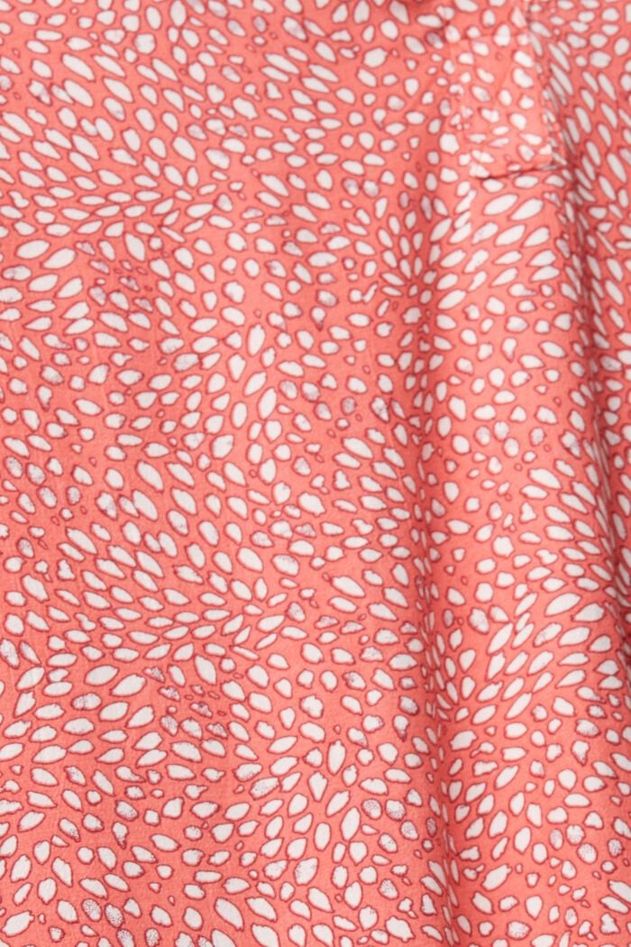 Blusa estampada en LENZING™ ECOVERO™, NEW CORAL, detail image number 4