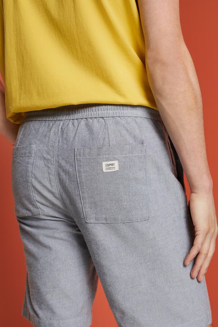 Pantalón corto de sarga, 100% algodón, NAVY, detail image number 4