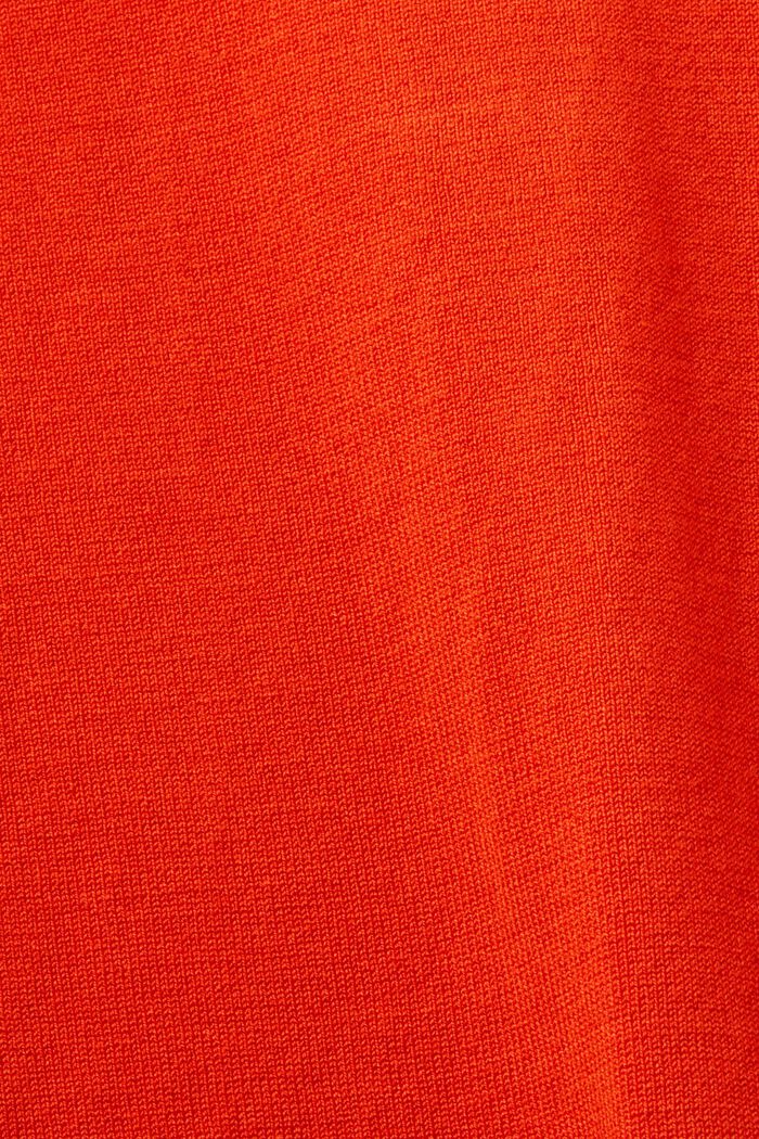 Jersey de cuello alto, LENZING™ ECOVERO™, BRIGHT ORANGE, detail image number 5