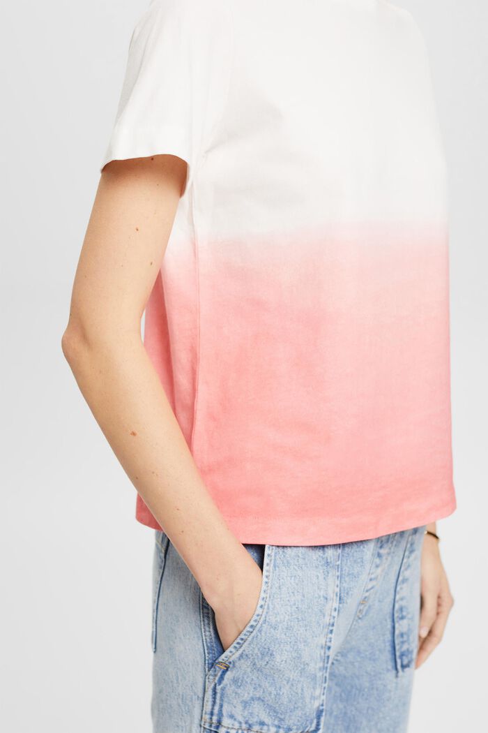 Camiseta de algodón con degradado de color, PINK, detail image number 4