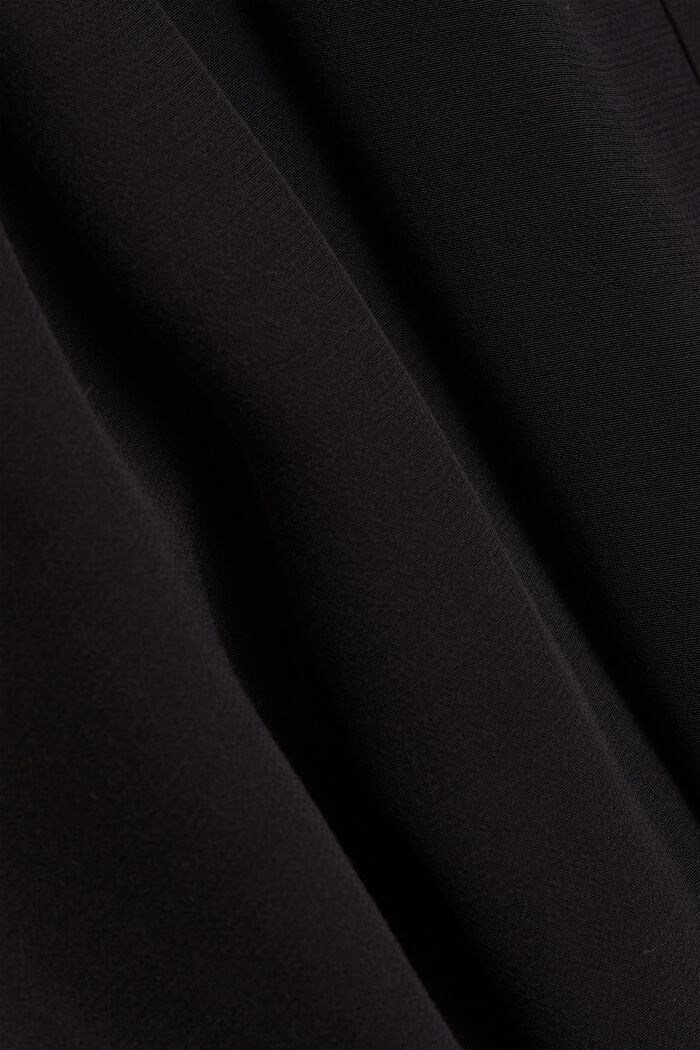 Vestido camisero en LENZING™ ECOVERO™, BLACK, detail image number 4