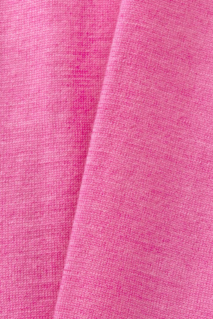 Jersey oversize de lana con cuello alto, PINK FUCHSIA, detail image number 6