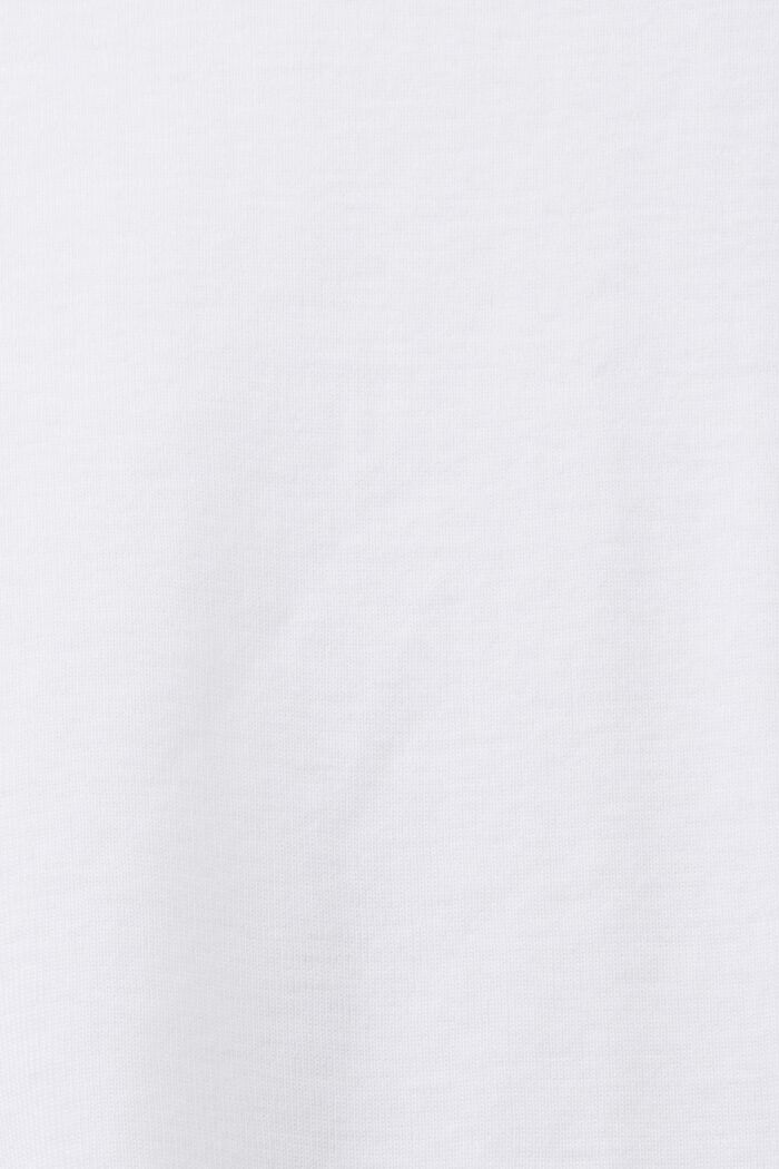 Camiseta de manga larga con cuello barco, WHITE, detail image number 5
