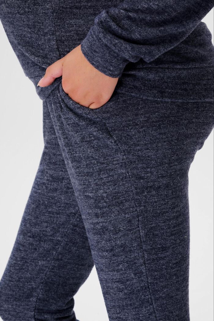 Pantalón de felpa de punto estilo maternidad, NIGHT SKY BLUE, detail image number 1