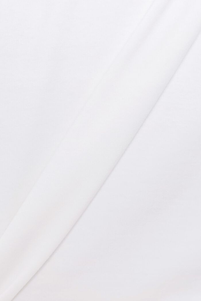 Camiseta de manga larga confeccionada en una mezcla de algodón ecológico, NEW WHITE, detail image number 4